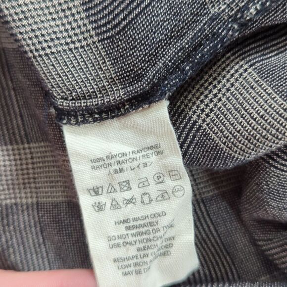 Free People Top Womens XS Gray Striped Button Front Relaxed Blouse - Picture 8 of 10